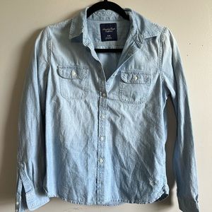 American Eagle Denim Button Down